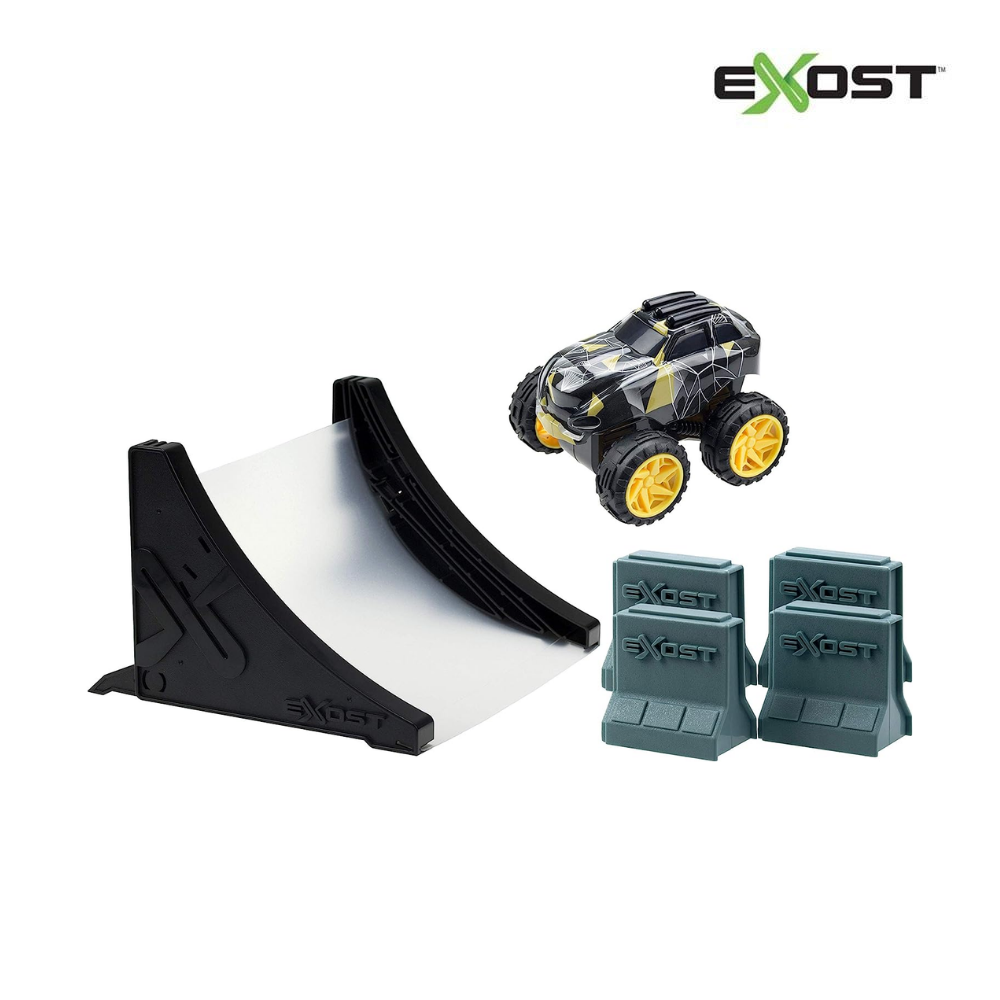 tiNiStore-Đồ chơi  xe trớn nhào lộn Jump Stunt Suv 1 kèm phụ kiện Exost 20623001