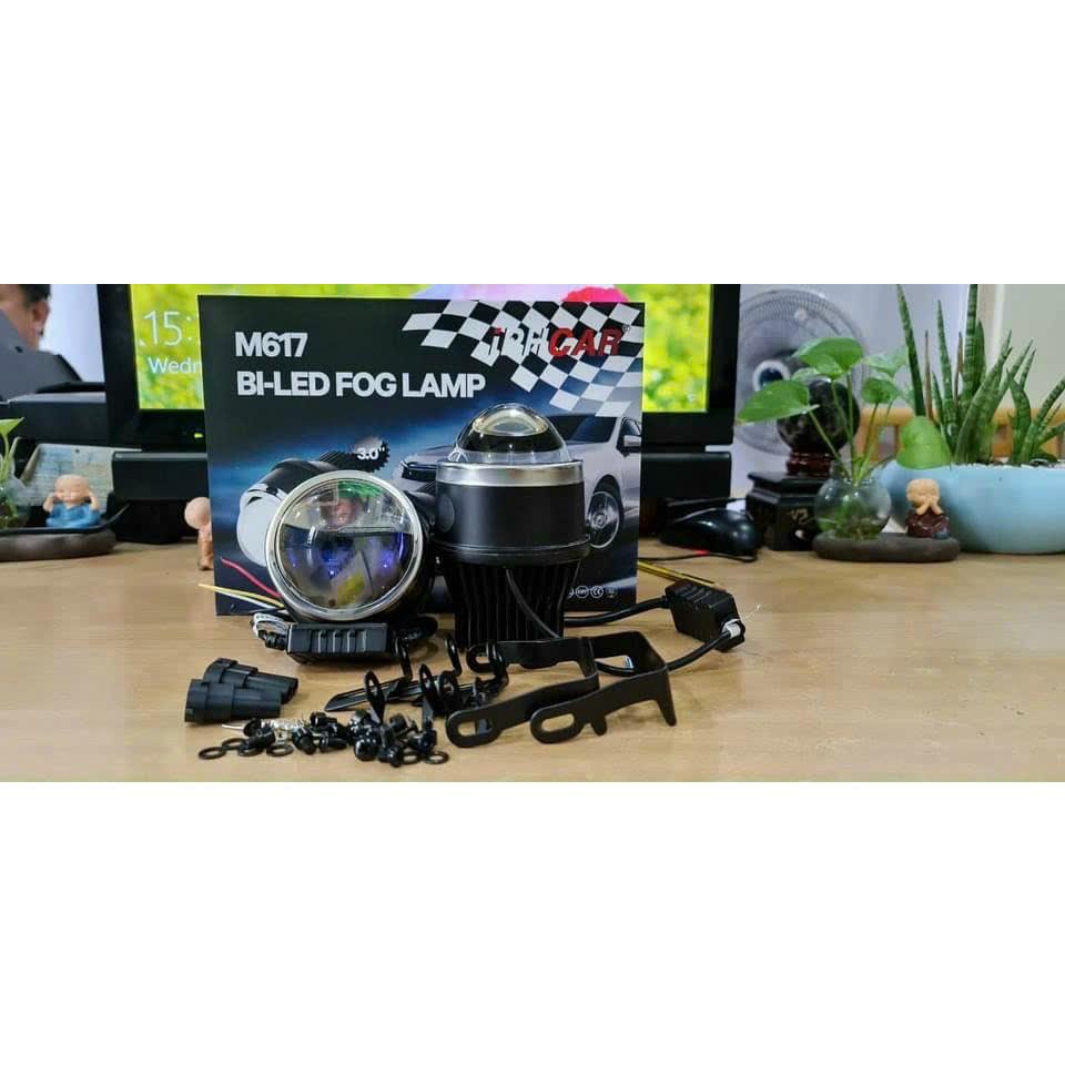 Bộ Bi gầm Led 3.0" iPHCAR M617- 45W 3 màu/1 màu, trắng, vàng,len xanh cực sáng, có chế độ pha/cos