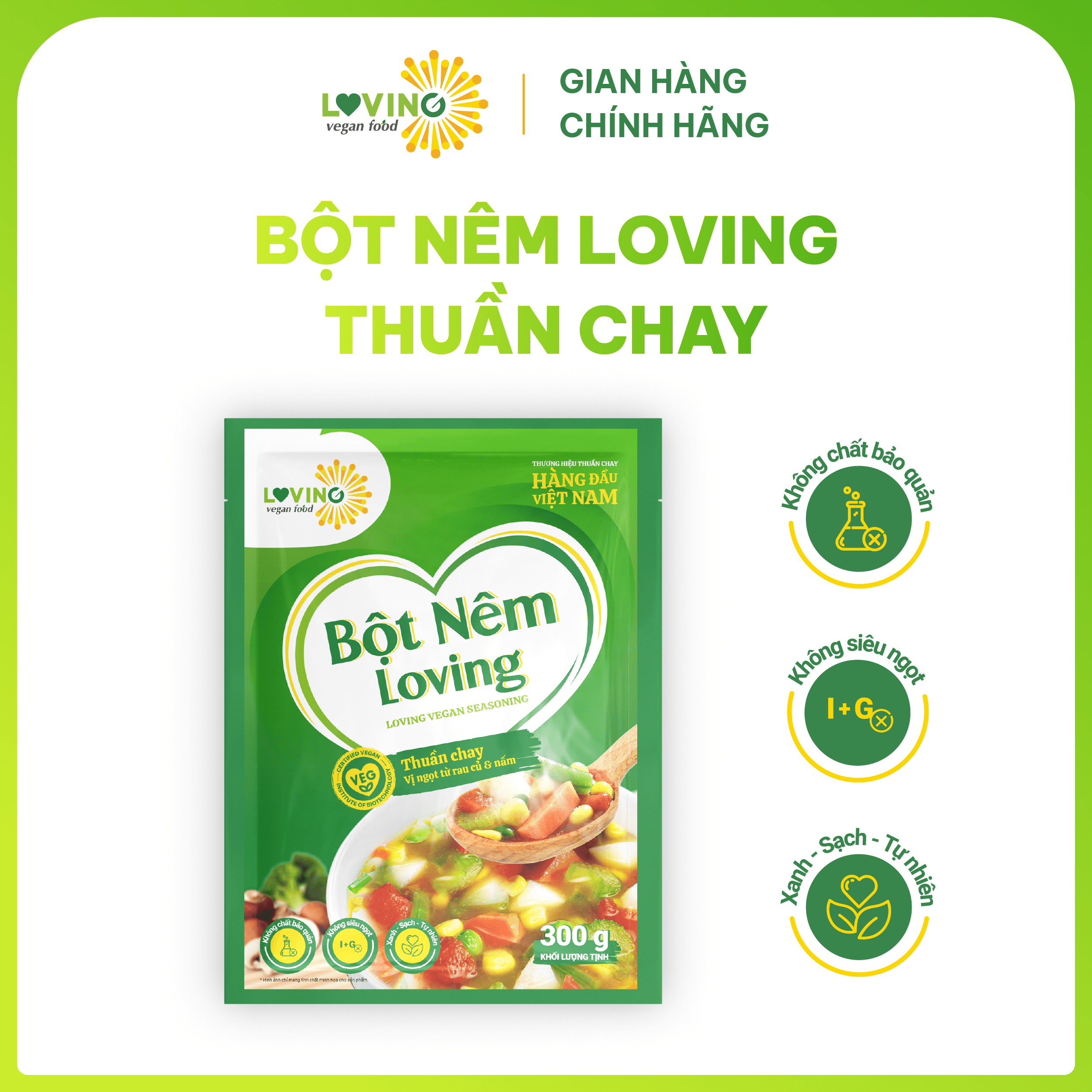 Bột Nêm Loving Thuần Chay Gói 300gram