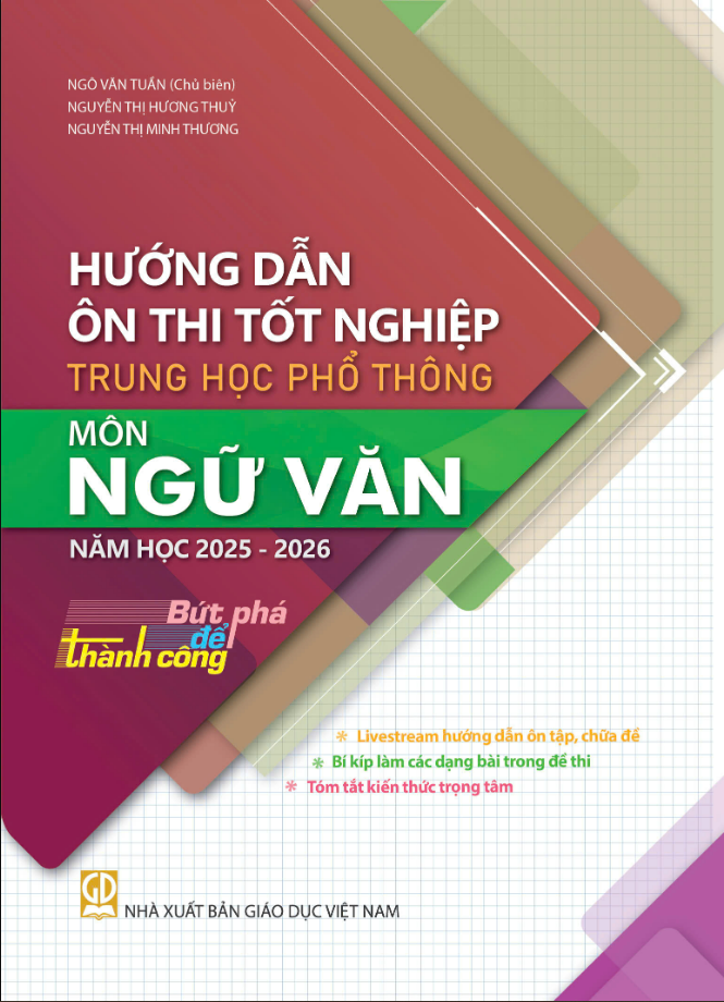 Sách - Hướng Dẫn Ôn Thi Tốt Nghiệp Trung Học Phổ Thông Môn Toán, Ngữ Văn, Tiếng Anh 2025 - 2026 - Bứt Phá Để Thành Công