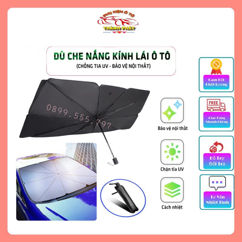 Ô dù che nắng kính lái ô tô phản quang chống tia UV cách nhiệt giảm nóng bảo vệ nội thất xe hơi hiệu quả