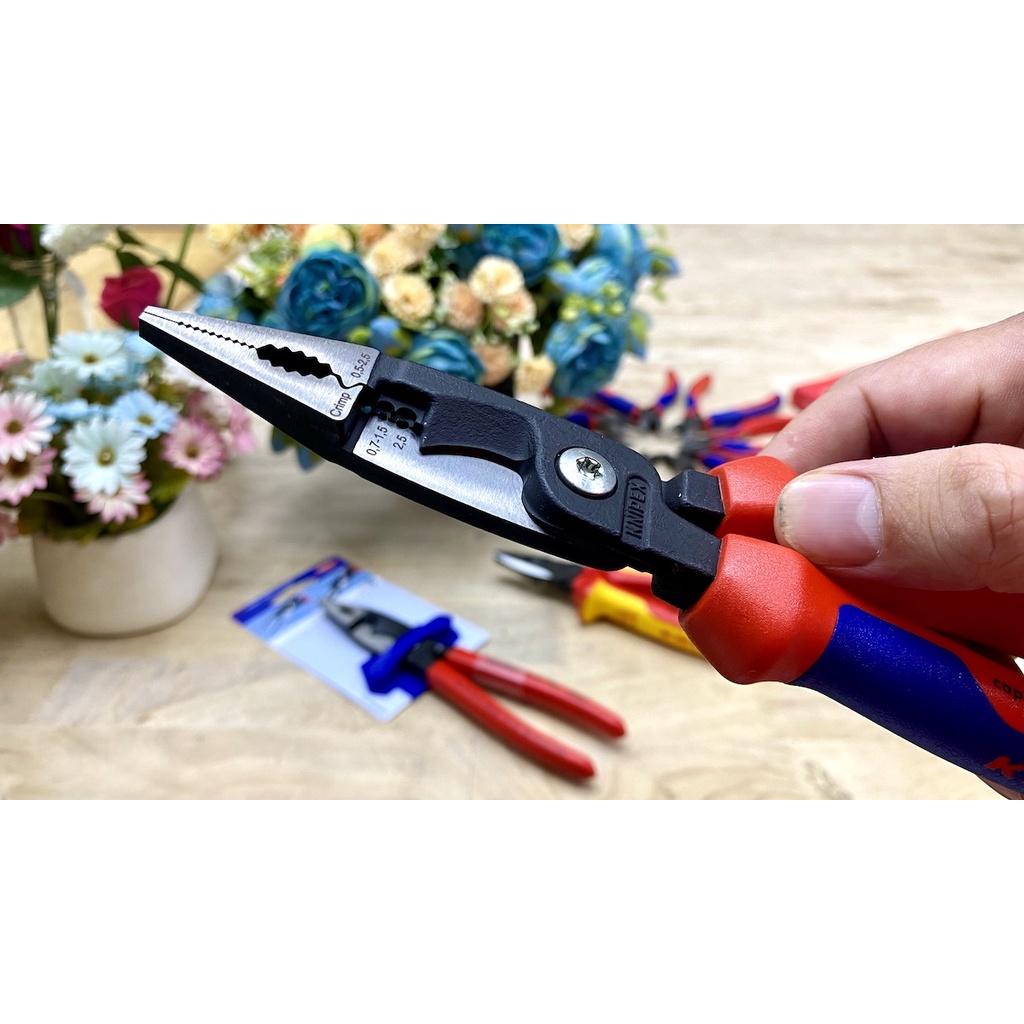 Kìm điện đa năng, tuốt cắt bấm cos 8 inch, KNIPEX 13 82 200