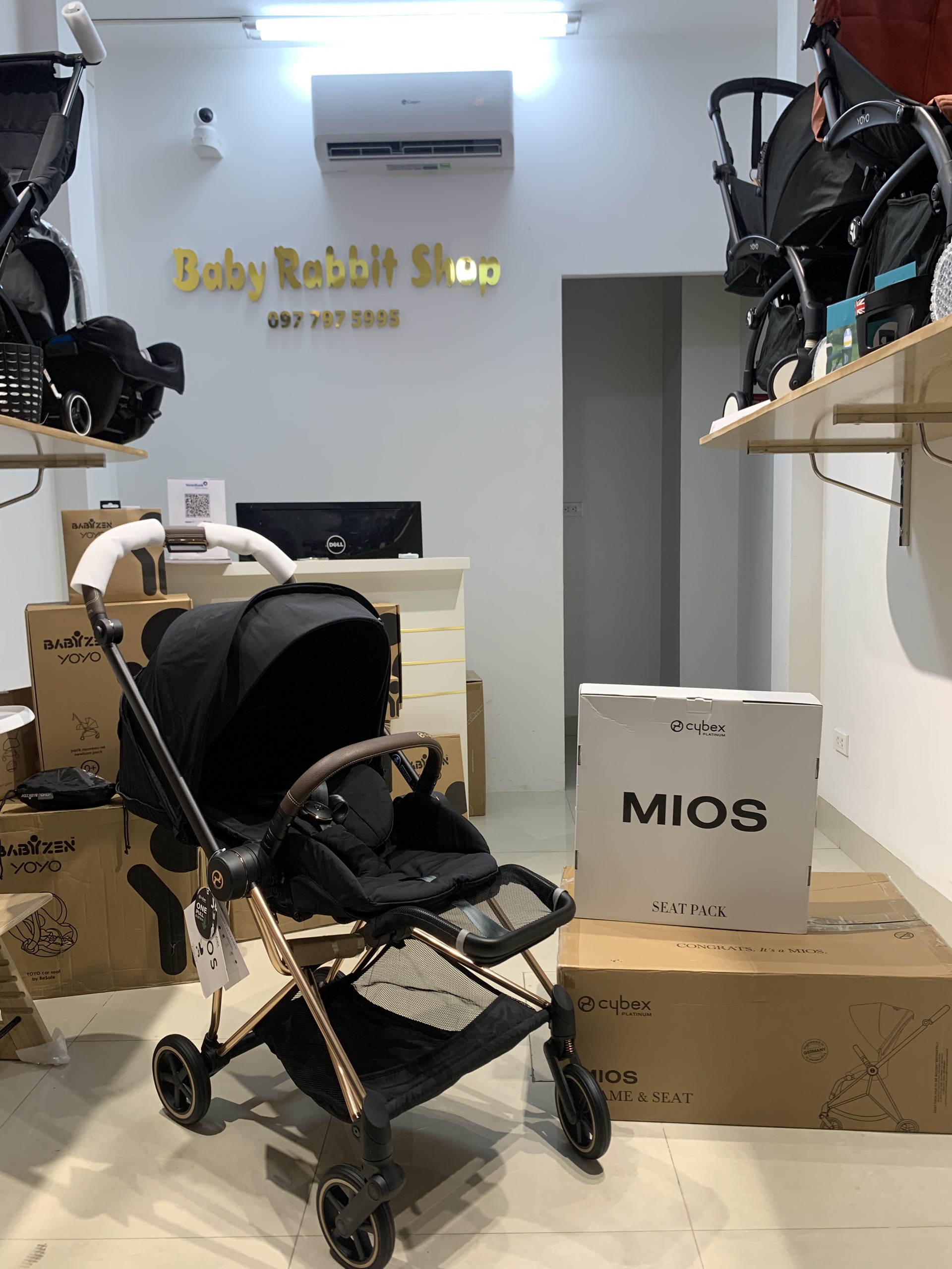 XE ĐẨY GẤP GỌN CYBEX MIOS 3 - Frame Rose Gold phiên bản mới nhất