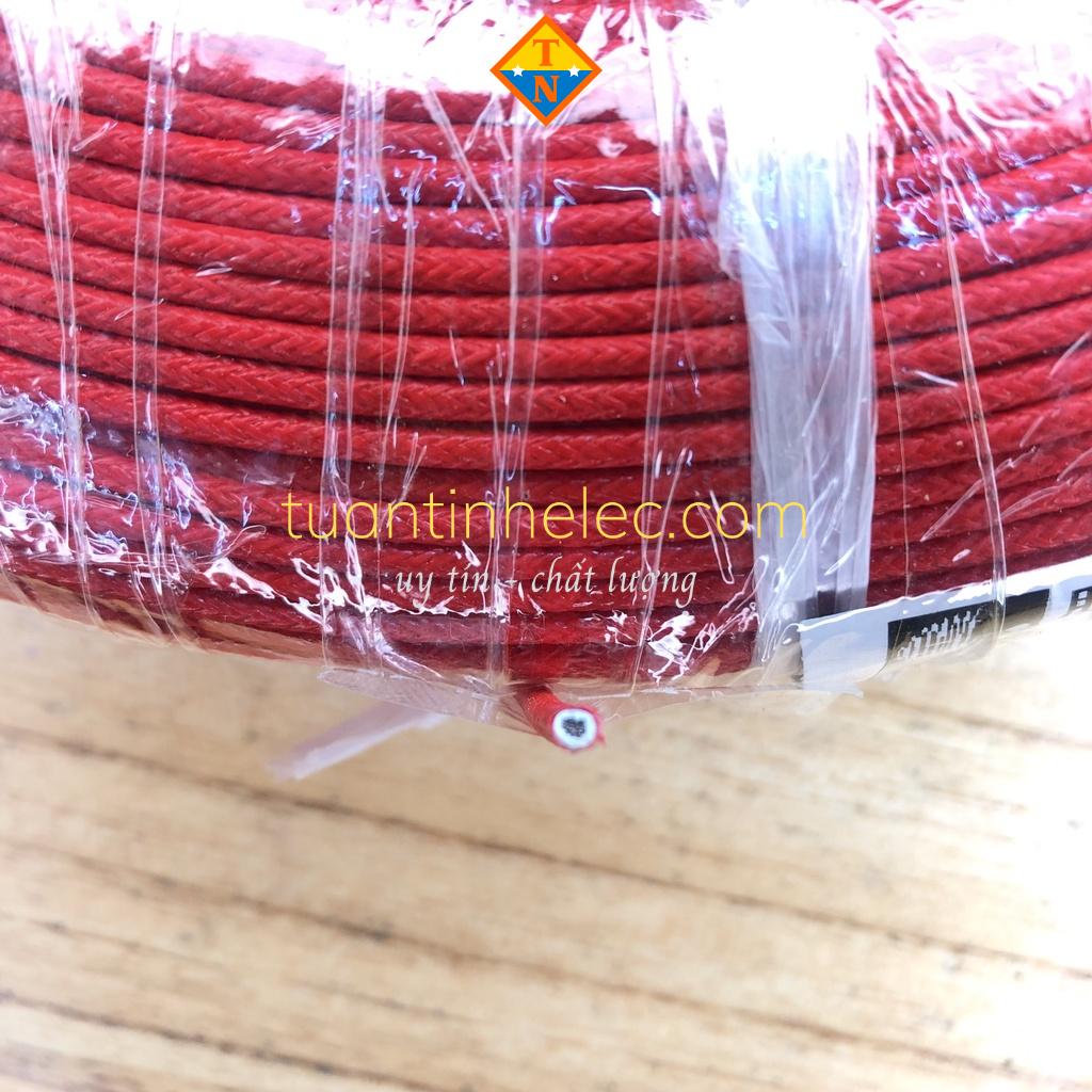 Dây điện chịu nhiệt độ cao bện silicon cho nồi cơm, ấm nước, bếp từ 18AWG...
