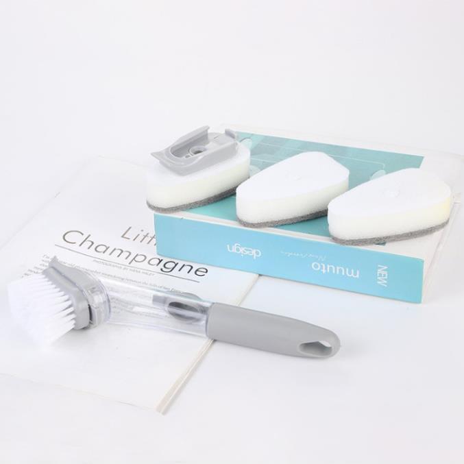 Dụng Cụ Cọ Rửa Chảo Xoong Nồi Đa Năng - Có 2 Đầu Chổi