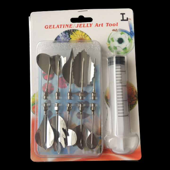 Bộ 10 dụng cụ làm thạch rau câu 3D - Bộ nhập khẩu - Tặng kèm xi lanh – Mã số 1000