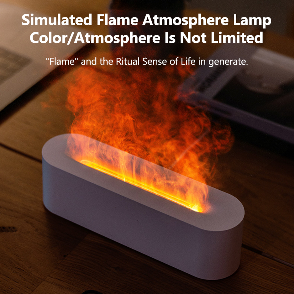 Xiaomi youpin deqian flame aromatherapy humidifier 150ml nguồn điện type-c, với đèn đầy màu sắc bảo vệ power-off