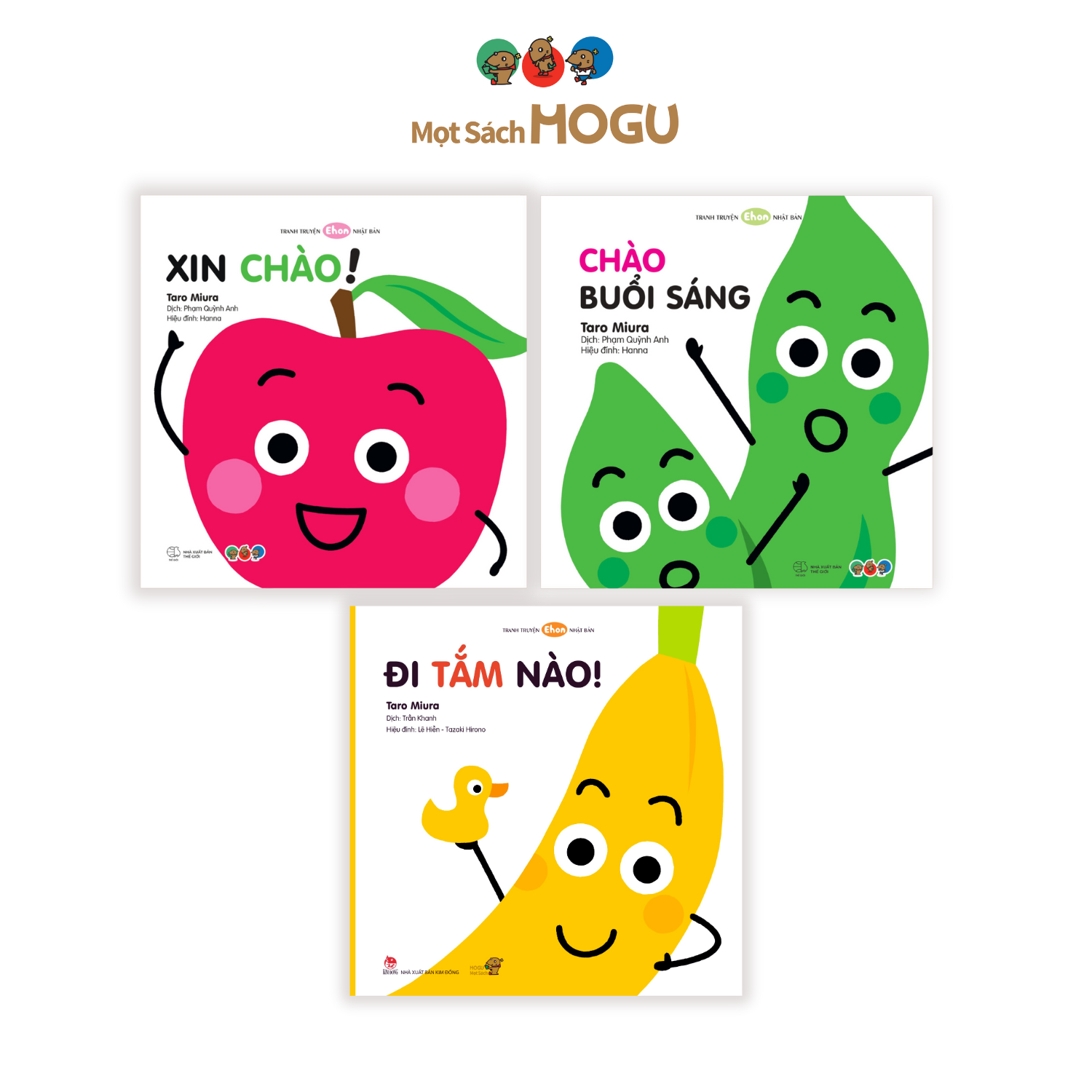 Sách Cho Bé Từ 0 3 Tuổi - Bộ 3 Cuốn Kĩ Năng Hàng Ngày Truyện Tranh Ehon Nhật Bản