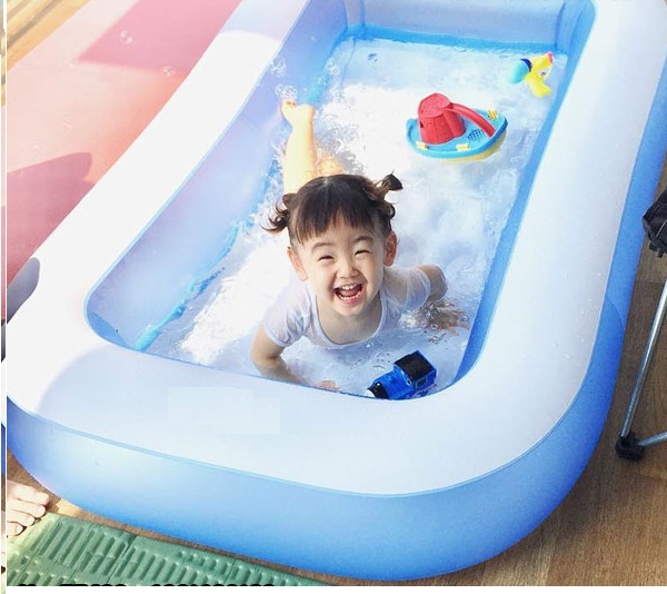 Bể bơi phao chữ nhật 57403 , mini trong nhà, độ tuổi 1+