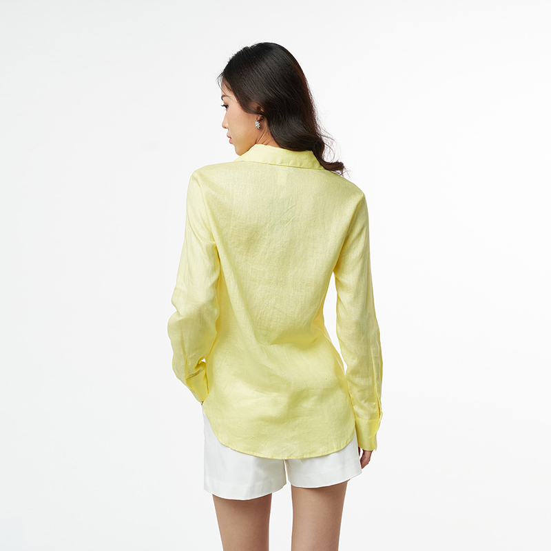 N&amp;M Áo sơ mi linen Nữ tay dài 2203021