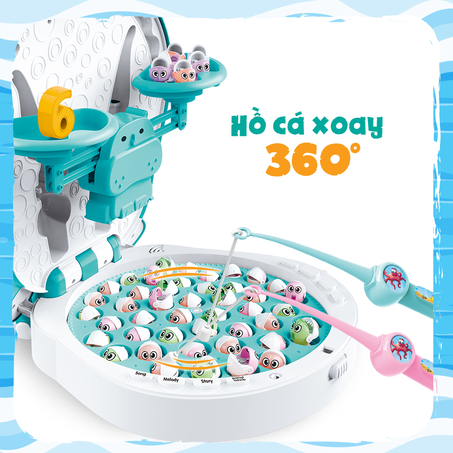 Đồ Chơi PEEK A BOO Câu Cá-Hà Mã Vui Học PAB026