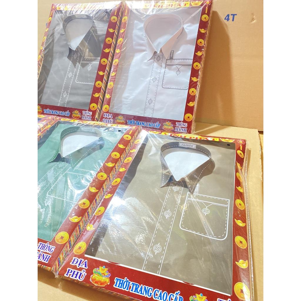 Combo Cúng Bộ Quần Áo Sơ Mi Trơn Cao Cấp Hàng Mã Đồ Thờ Cúng Thiên Lộc