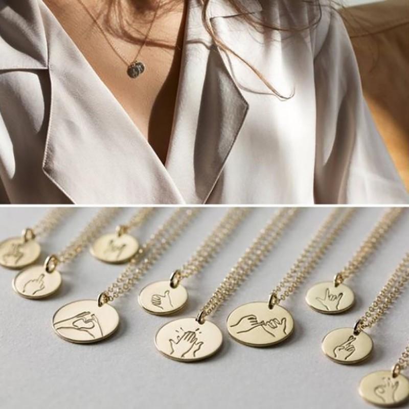 Dây chuyền mặt đồng xu tròn