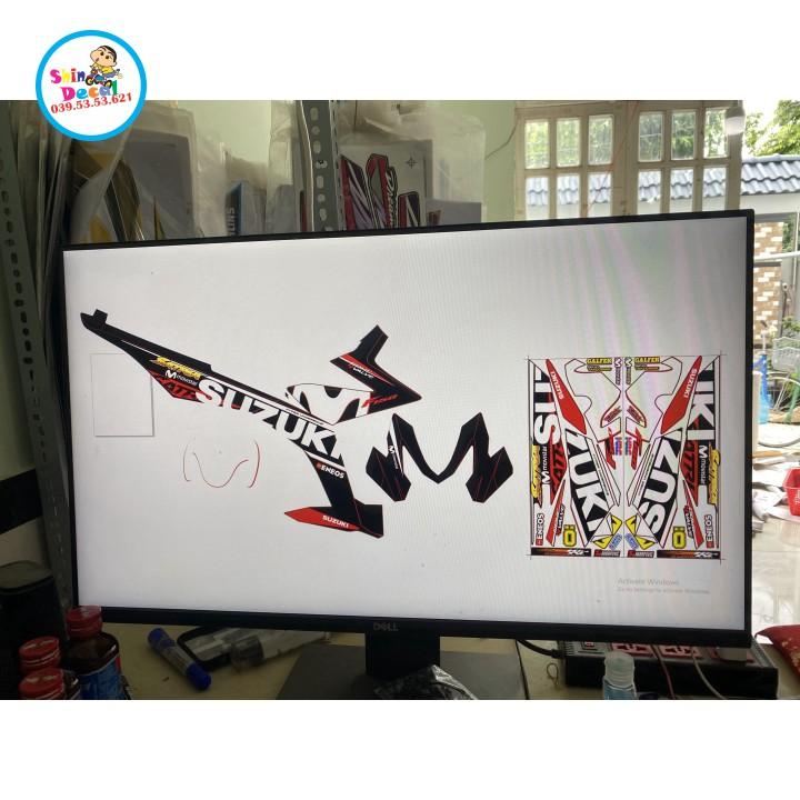 Tem xe satria fi movistar dán xe đen