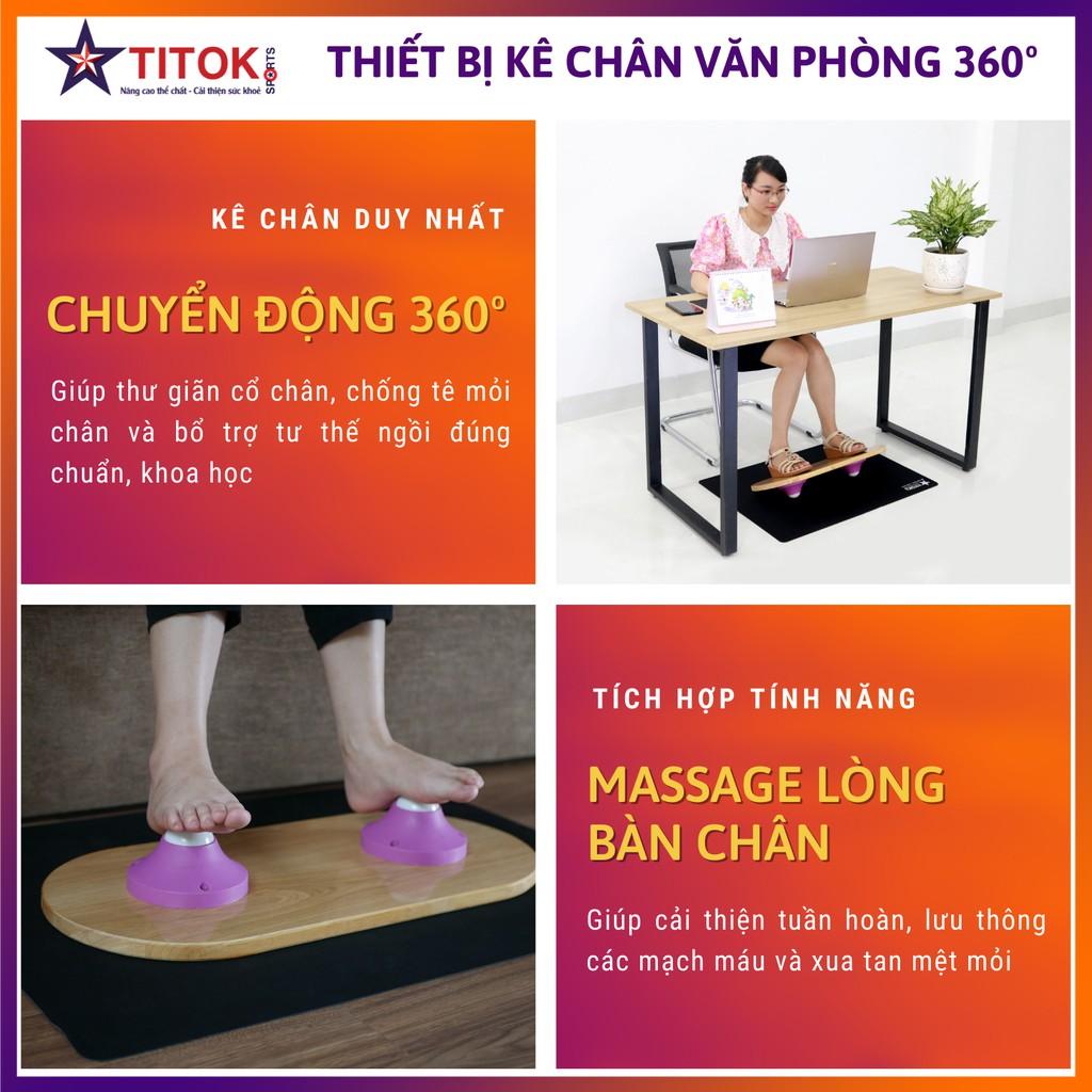 Kê Chân Tiện Dụng Cho Học Sinh, Chuyển Động 360º dạng ván trượt tích hợp Massage chống tê mỏi chân, lưu thông khí huyết