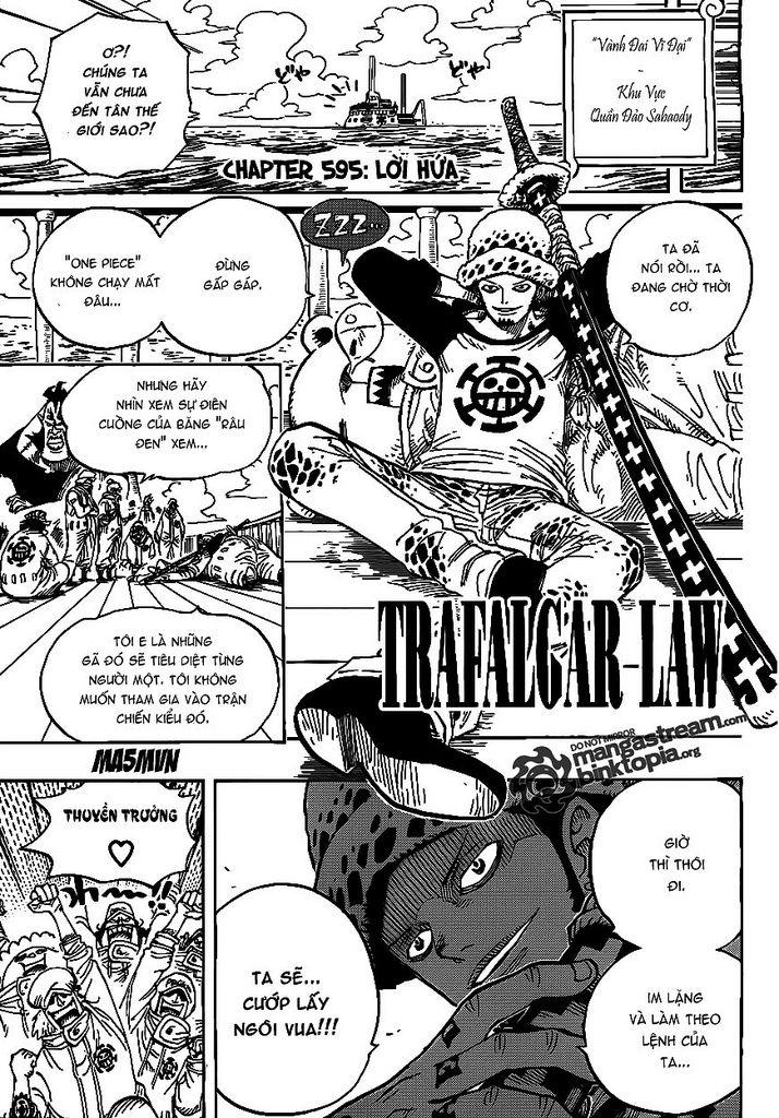 đảo hải tặc - one piece chapter 595 1