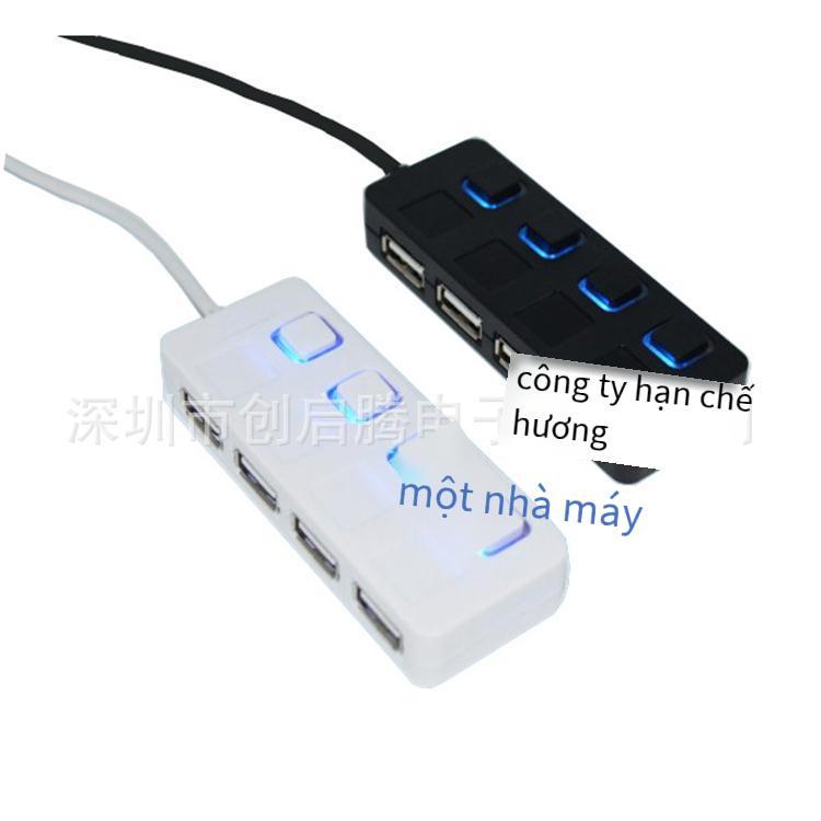 Nhà máy bán giá thấp nhất bộ mở rộng usb2.0hub một kéo bốn bộ chia công tắc độc lập Bộ mở rộng 4 cổng trung tâm đa giao diện