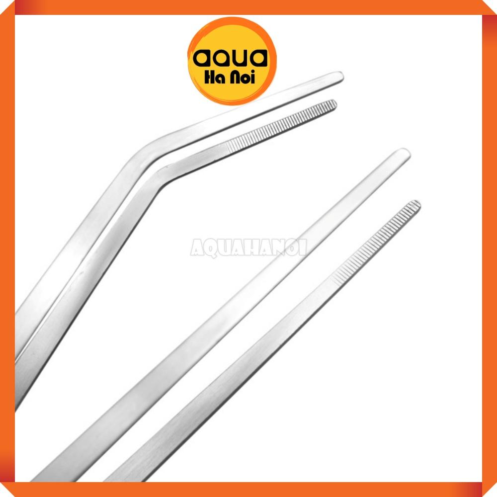 Nhíp inox mũi thẳng/cong 27 cm trồng cây thủy sinh - Nhíp không gỉ cắm cây, gắp thức ăn