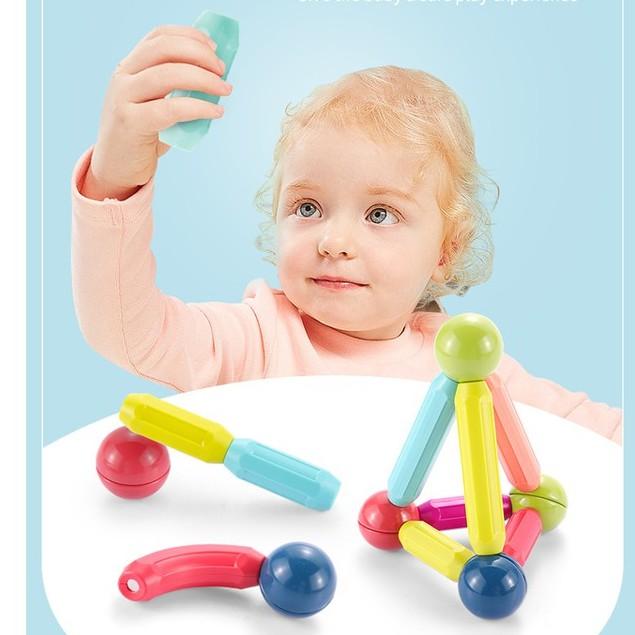 Đồ chơi xếp hình nam châm lego thông minh phát triển trí tuệ tư duy logic sáng tạo cho bé Magnetic Sticks Temo Toys
