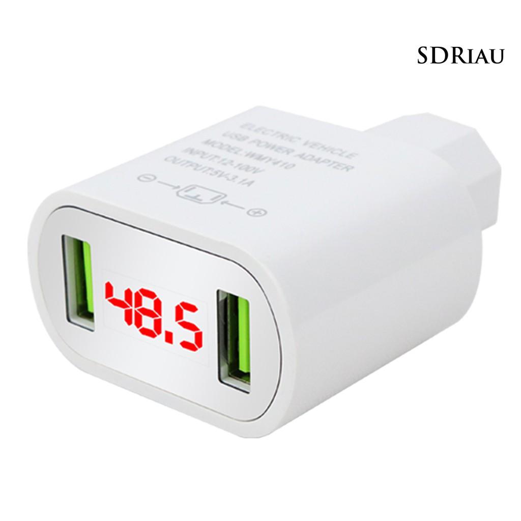 Bộ Chuyển Đổi Usb Kép 12v-100v Sang 5v 3a Cho Xe Hơi