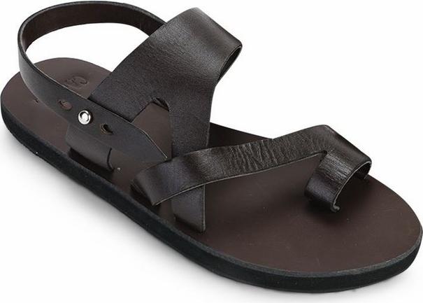 Giày Sandal Da Nam Xỏ Ngón Casual - Nâu