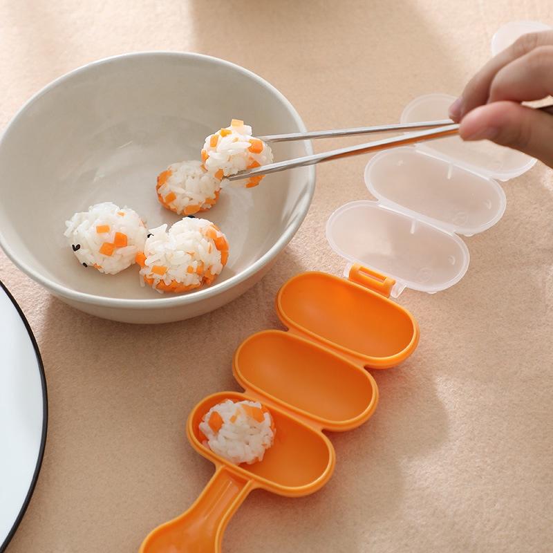Khuôn Lắc Cơm Tạo Hình Cơm Nắm, Khuôn Làm Cơm Viên Tròn Cho Bé Ăn Dặm