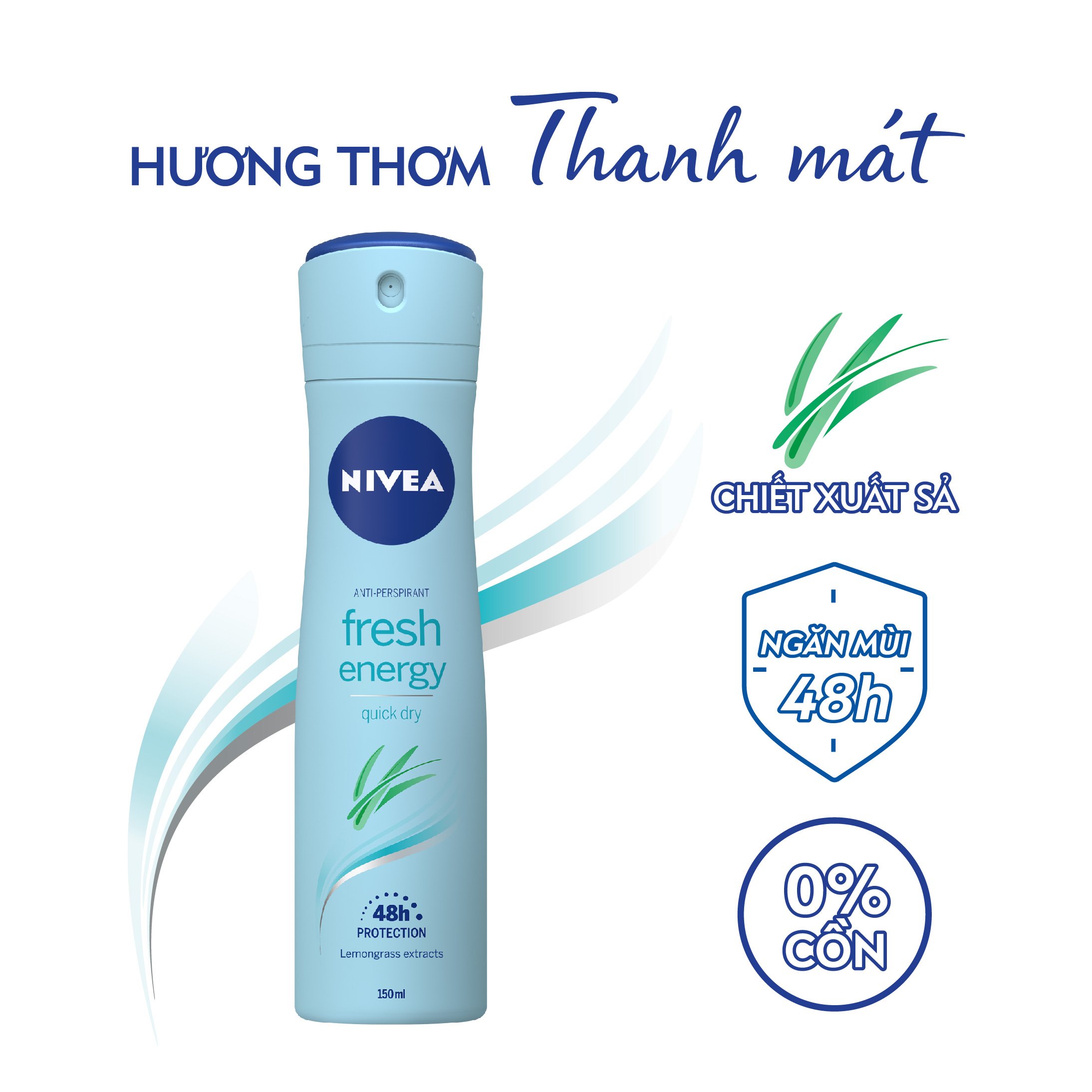 Xịt Ngăn Mùi NIVEA Tươi Mát Sức Sống (150 Ml) - 83750