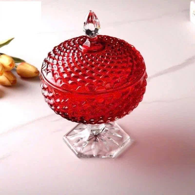 Chân Bồng Pha Lê Có Nắp 16cm - Sang Trọng &amp; Rực Rỡ hàng chính hãng