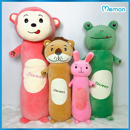 Gối Ôm Hình Thú, Gấu Bông Ôm Ngủ Cho Bé Cao Cấp Memon