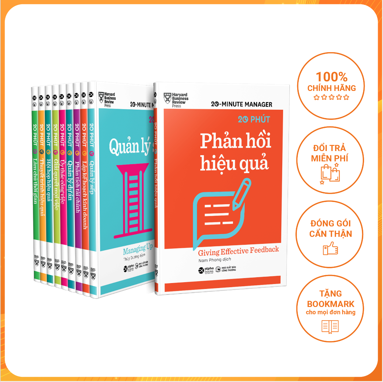 Combo Harvard Business Review HBR 20 phút Kèm Box Làm Chủ Thời Gian  Giải Quyết Mọi Việc  Thuyết Trình Hiệu Quả  Ủy Thác Công Việc  Phản Hồi Hiệu Quả  Hội Họp Hiệu Quả  Phân Tích Tài Chính  Lập Kế Hoạch Kinh Doanh  Quản Lý Dự Án  Quản Lý Sếp