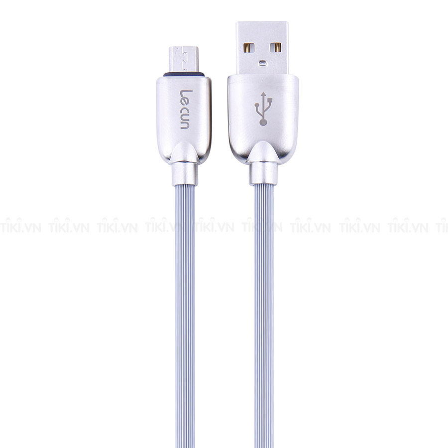 Dây Cáp Sạc MicroUSB Lecun MS-15 (1m) - Hàng Chính Hãng