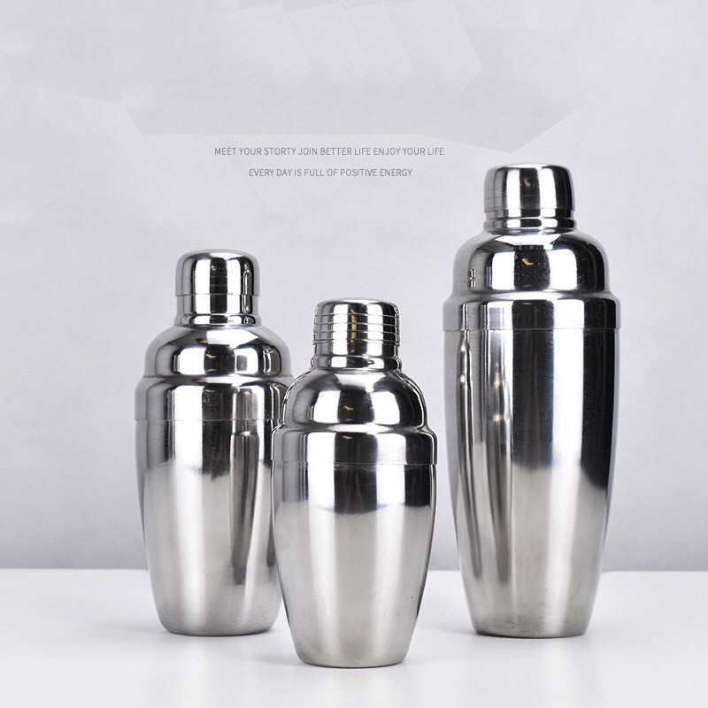 Bình lắc shaker inox 350ml, 550ml, 750ml