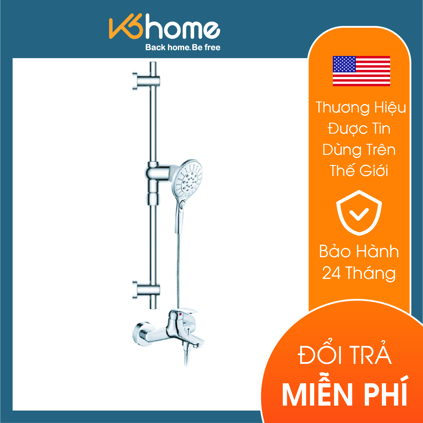 Bộ sen nam châm nóng lạnh dòng Magnetix Moen - 9026M+HH6001+10136MCL01