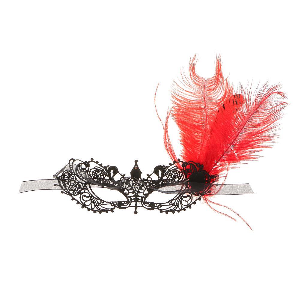 Sexy Black Lace Ball Costume Fancy Dress Venetian Eye Mask Masquerade 4