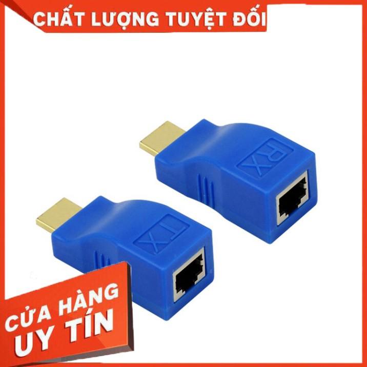 Bộ kéo dài HDMI qua LAN 30m qua cáp mạng Cat5E,6 chuẩn RJ45 ARIGATO - Hàng Chính Hãng