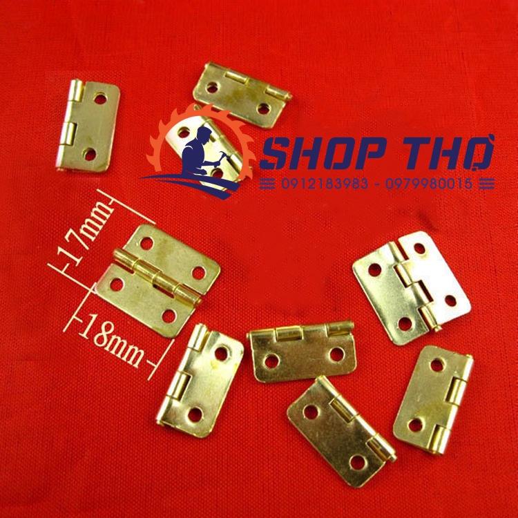 Bản lề trơn màu vàng KT 17mm*18mm