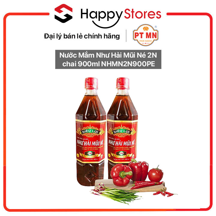 Nước Mắm Như Hải Mũi Né 2N chai 900ml NHMN2N900PE - Hàng chính hãng