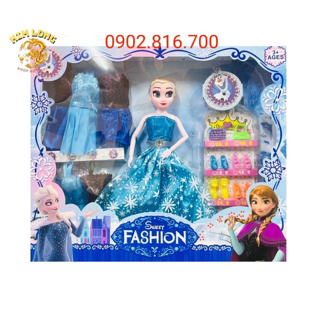 Đồ chơi hộp Búp bê Elsa kèm trang sức và vương miện - nữ hoàng băng giá Frozen