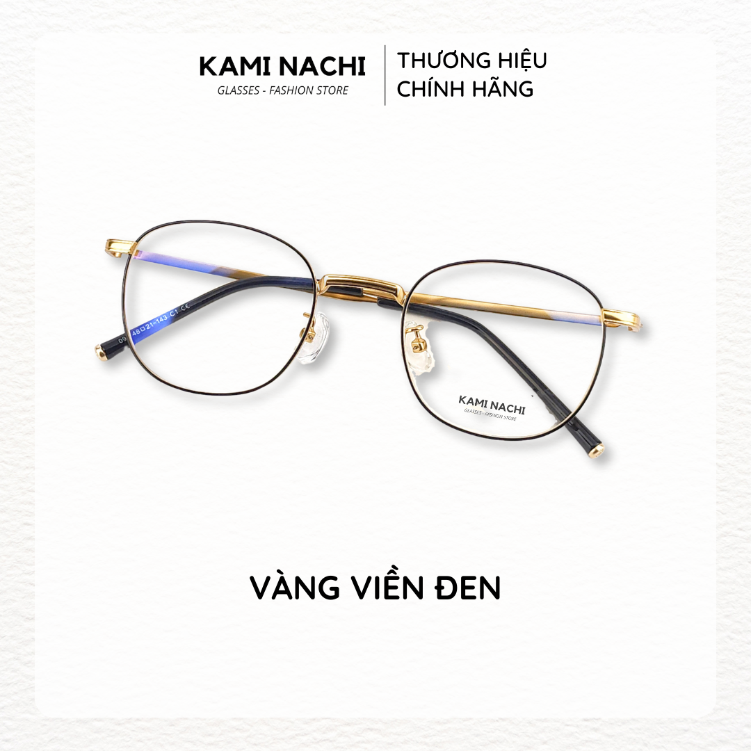 Gọng kính mới Xuân Hè mới KAMI NACHI 094, chất liệu kim loại