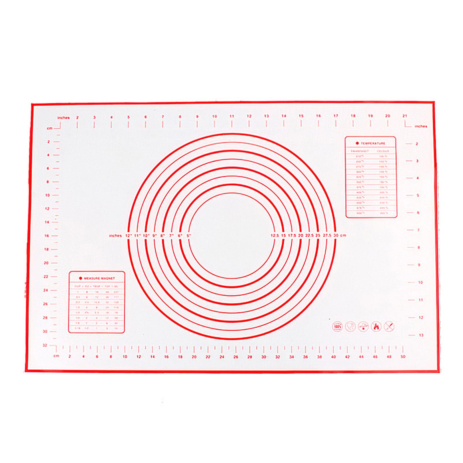 Tấm silicone làm bánh ngọt không dính cho nhà bếp, có thông số làm bánh in sẵn