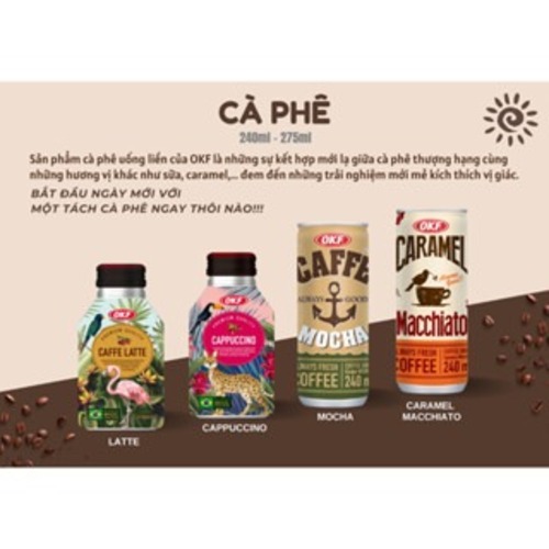 Cà phê Caramel Macchiato OKF Hàn Quốc 240ml