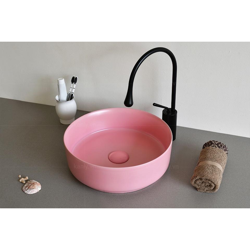 chậu sứ màu-lavabo để bàn Kanly su520