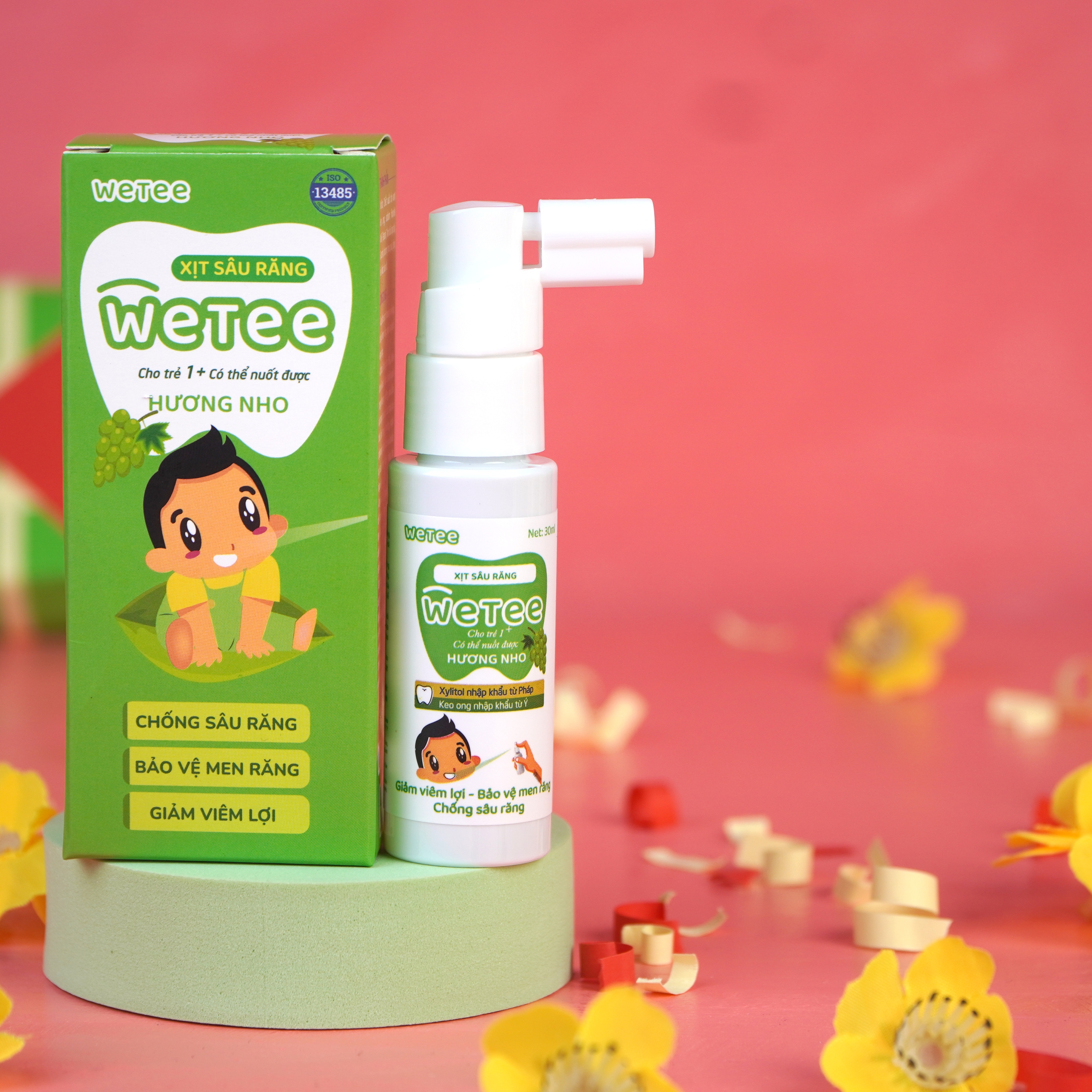 Xịt Răng Miệng Chống Sâu Răng Sún Răng Cho bé WETEE 30ml