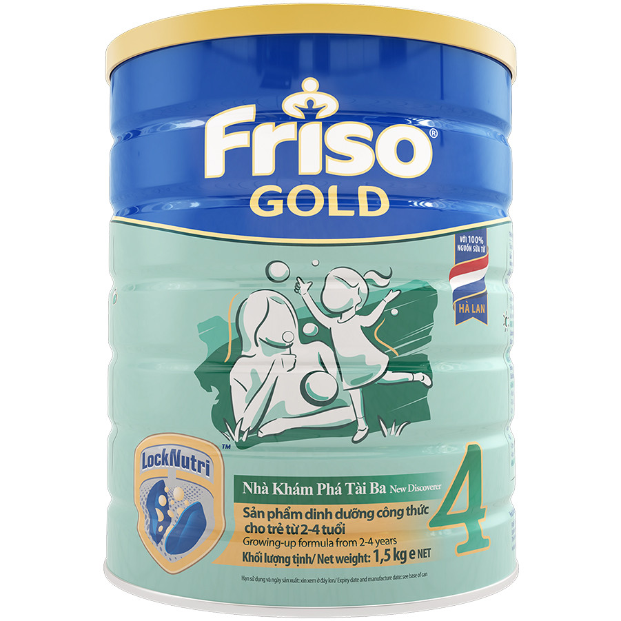 Sữa Bột Friso Gold 4 Cho Trẻ Từ 2-4 Tuổi 1500g