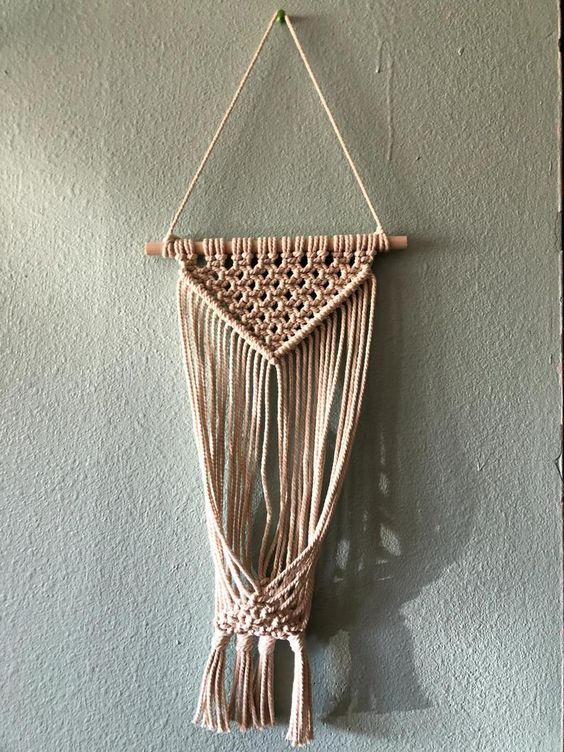Dây tết macrame treo trang trí chậu cây cảnh MAC121