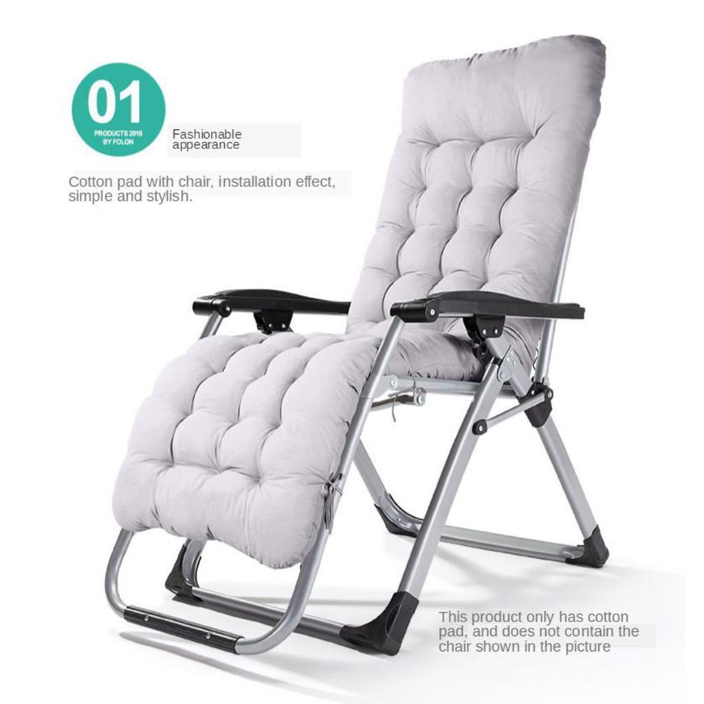 Home Office Chair Backrest Pad Seat Cushion Recliner Long Cushion Black