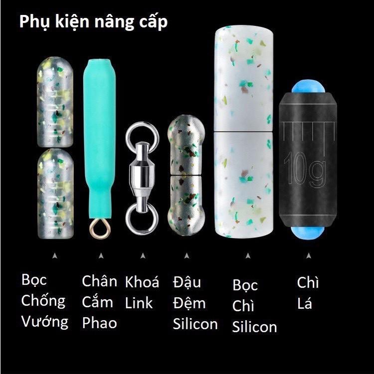 Trục Câu Đài Săn Hàng Quấn Sẵn Nylon Cao Cấp Chuyên Câu Cá Lớn Bọc Silicon Siêu Bền