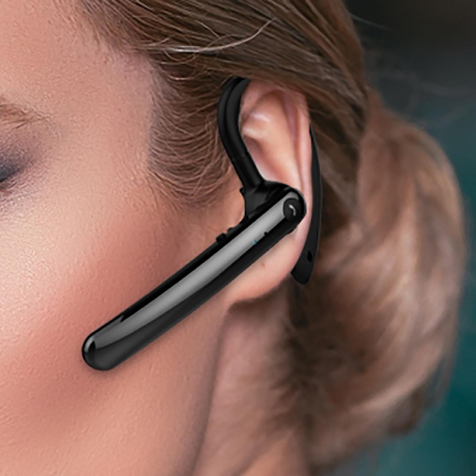 Bluetooth Headsets V5.0 Noise Cancelling with Mic Earphone for Office Music Gym Running