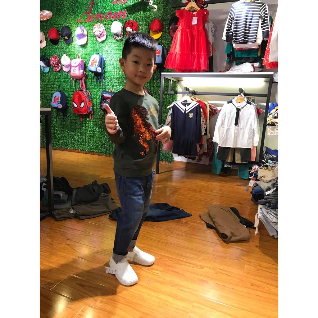 Áo Nỉ Hình Khủng Long Bé Trai