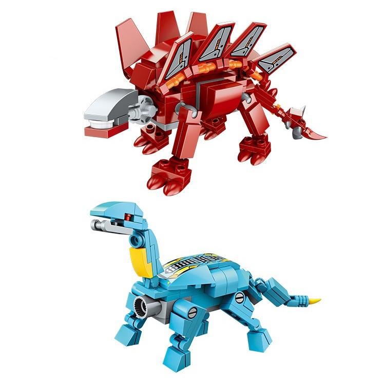 Bộ Đồ Chơi Xếp Hình 1414 - Siêu Robot Người Máy Khủng Long - 6 Mẫu Trong 1, với 456 Chi Tiết Ghép Hình Cho Bé